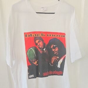 Supreme White Tee with Red and Black Graphic